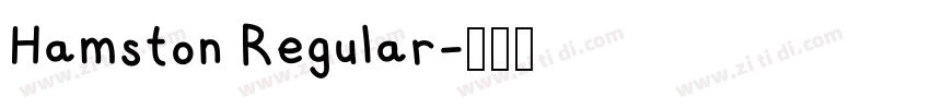 Hamston Regular字体转换